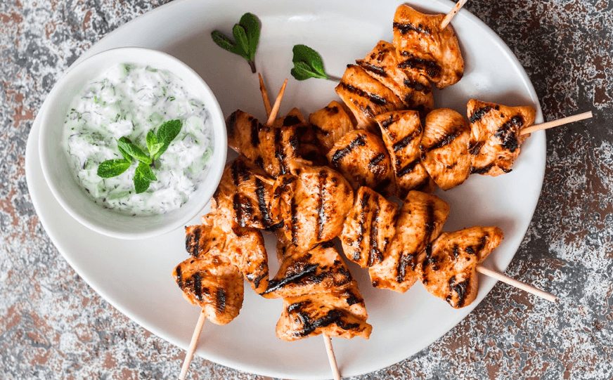 Κοτόπουλο σουβλάκι με ασιατική μαρινάδα